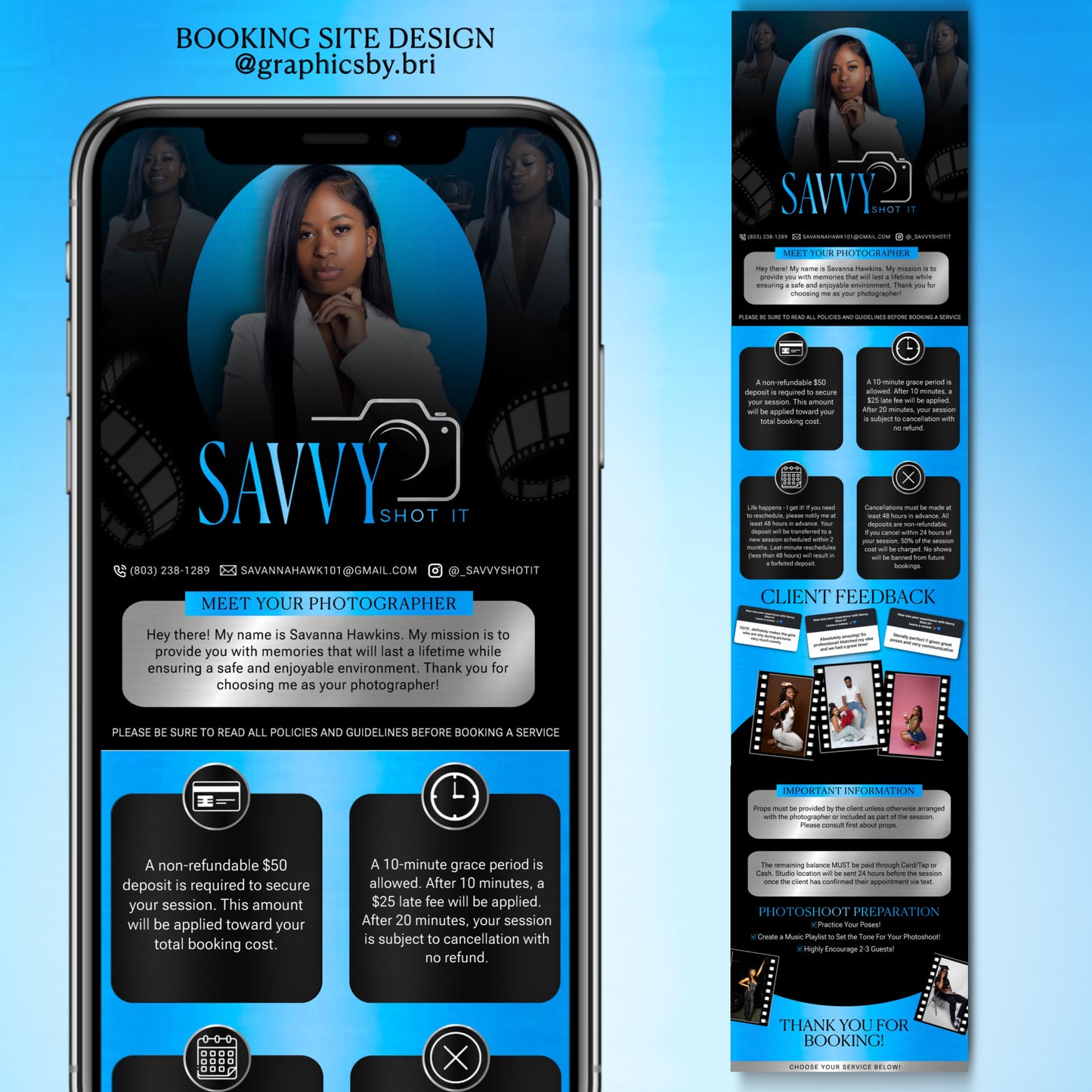 BOOKING SITE DESIGN