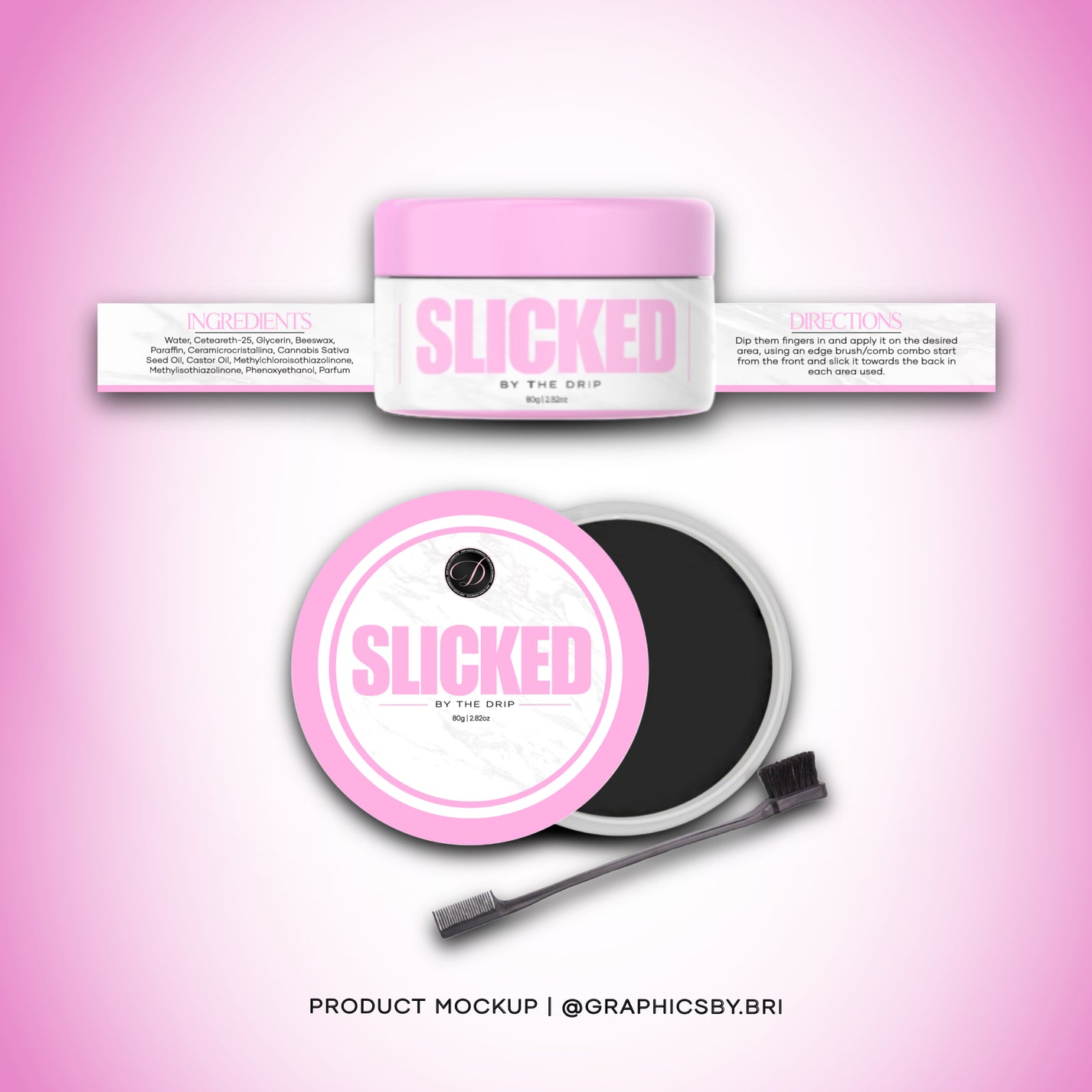 PRODUCT LABEL + MOCKUP โ Graphics By Bri
