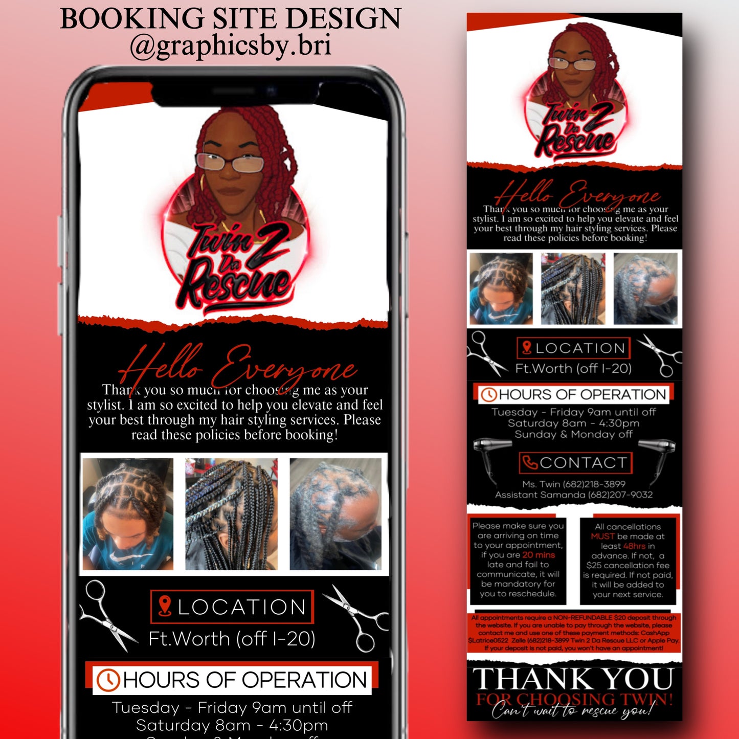 BOOKING SITE DESIGN