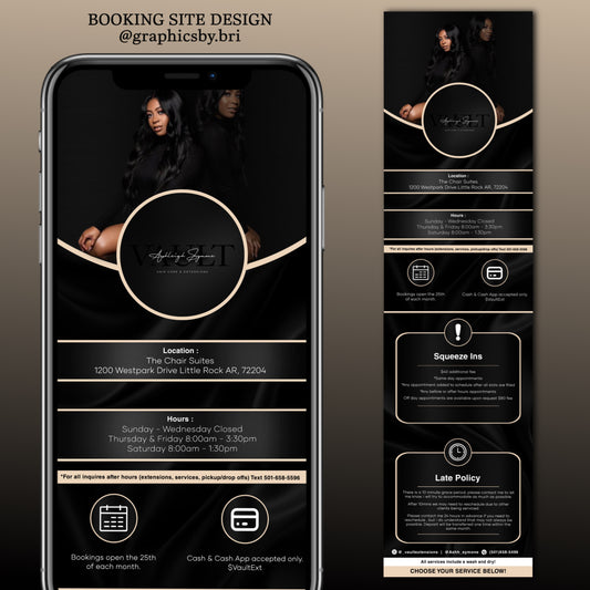 BOOKING SITE DESIGN