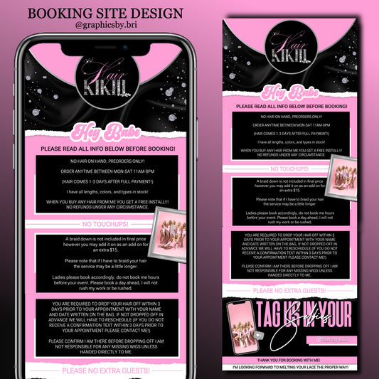 BOOKING SITE DESIGN