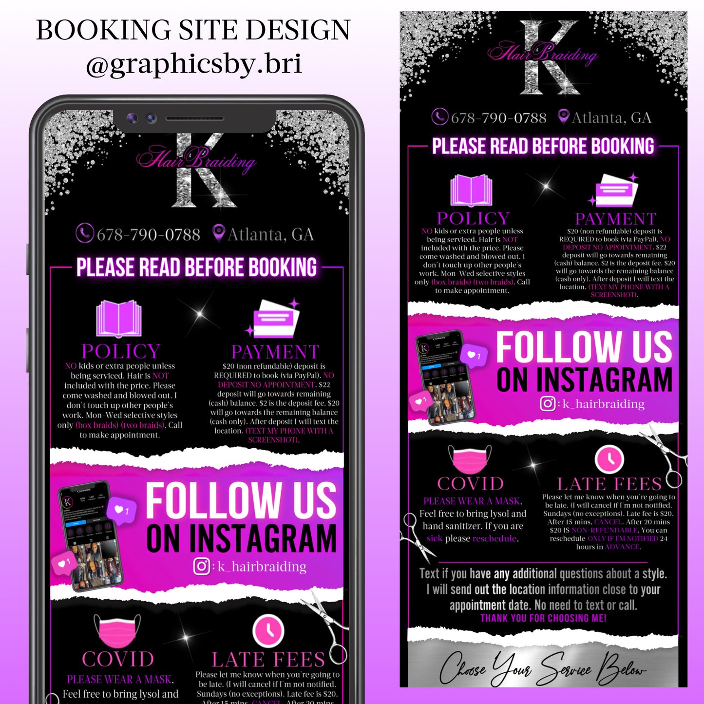 BOOKING SITE DESIGN