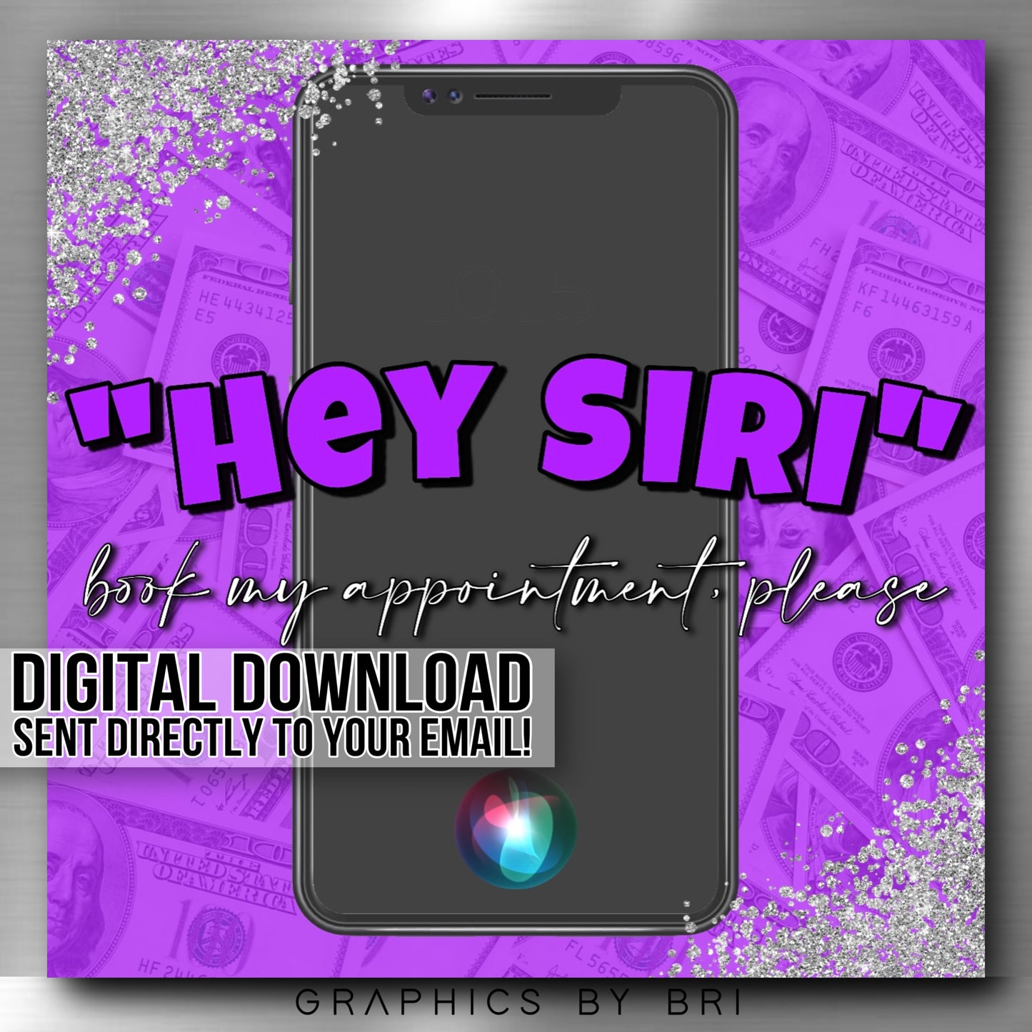 Hey Siri Flyer (purple)