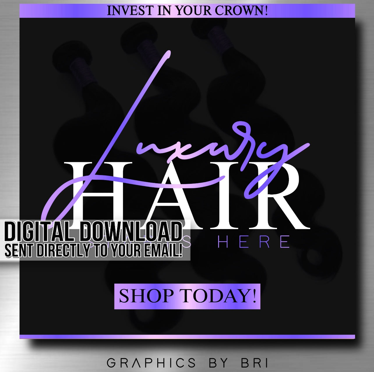 Luxury Hair Flyer (purple)