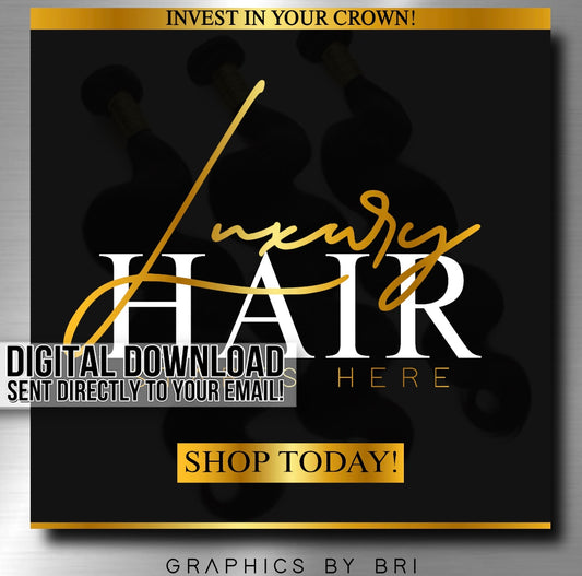 Luxury Hair Flyer (gold)