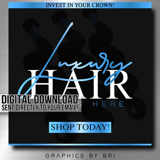 Luxury Hair Flyer (blue)